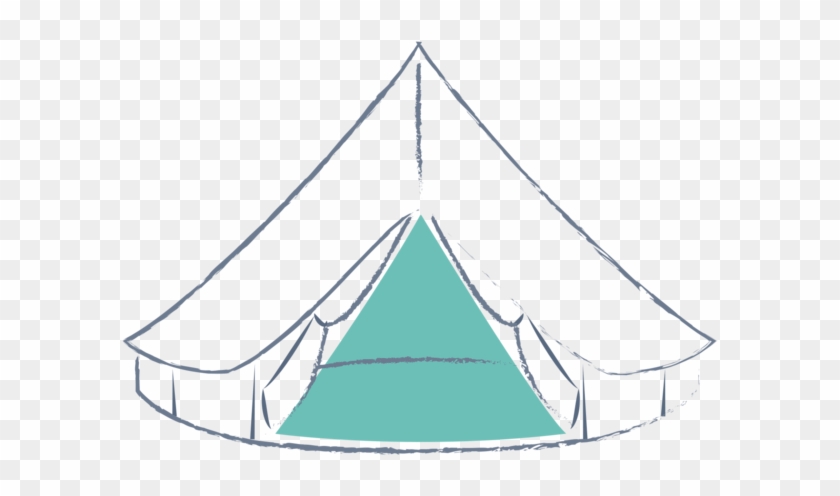 Tent Clipart Bell Tent - Hand Drawn Bell Tents Free Vector - Png Download