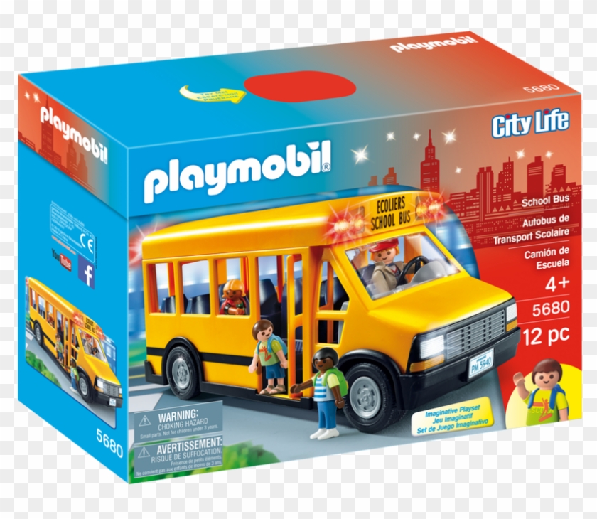 Playmobil School Bus - Playmobil School Bus 5680 Clipart #5140810
