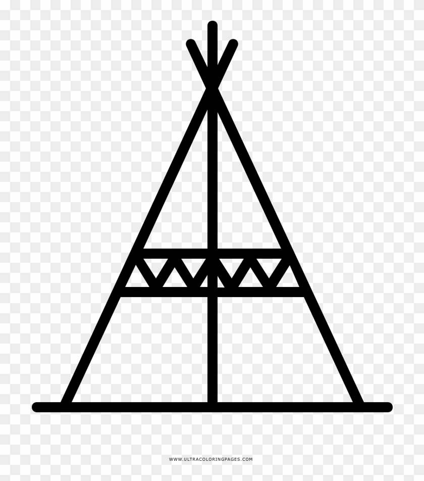 Teepee Coloring Pages 7 Reduced Indian Tent Clipart - K12 International Academy - Png Download #5140886