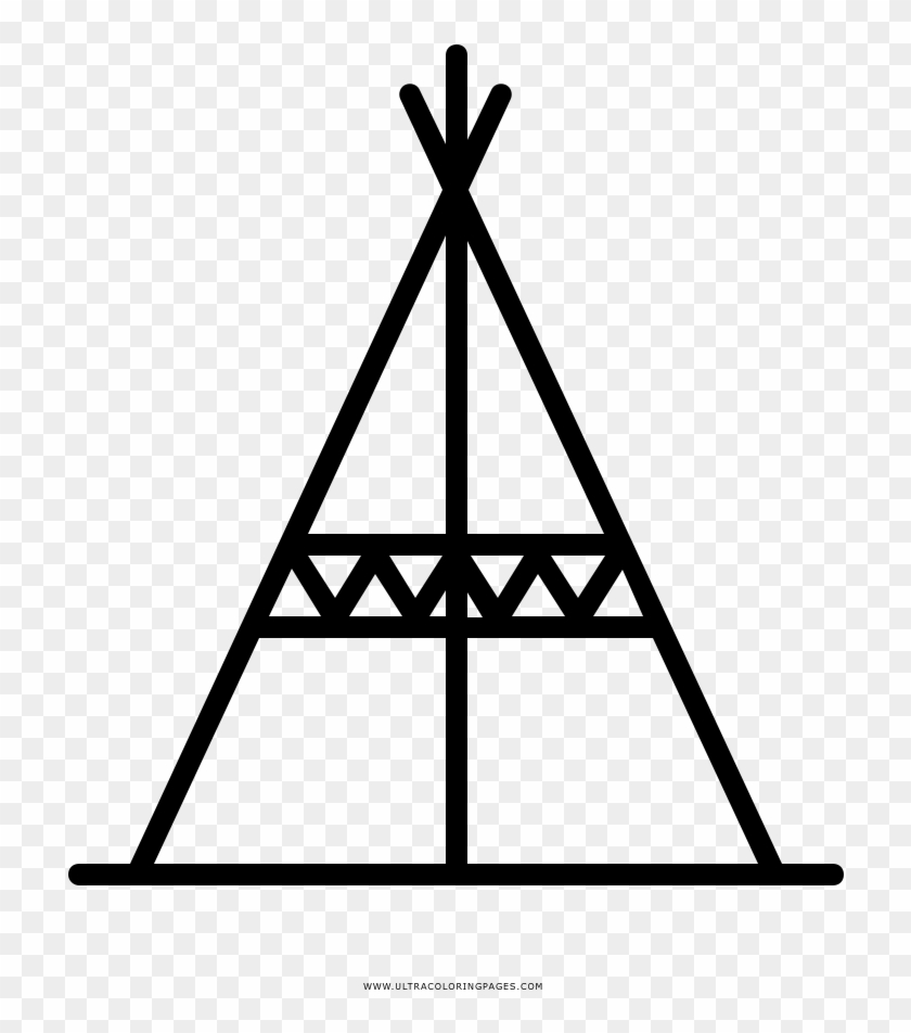 Teepee Coloring Pages 7 Reduced Indian Tent Clipart - K12 International Academy - Png Download