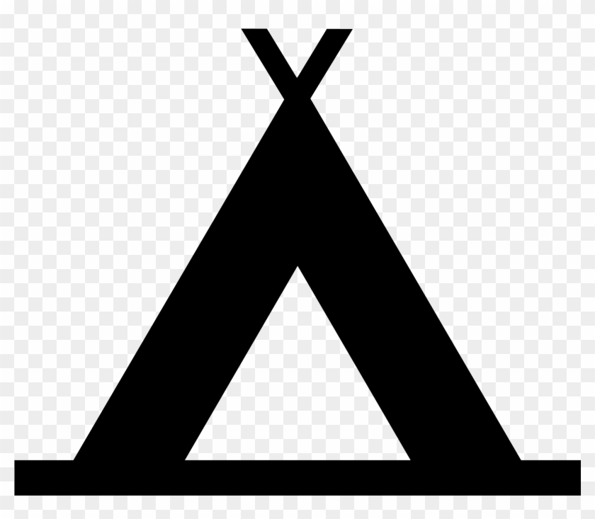 Picture Freeuse Stock File Legenda Pole Namiotowe Wikimedia - Tent Symbol Png Clipart #5141178