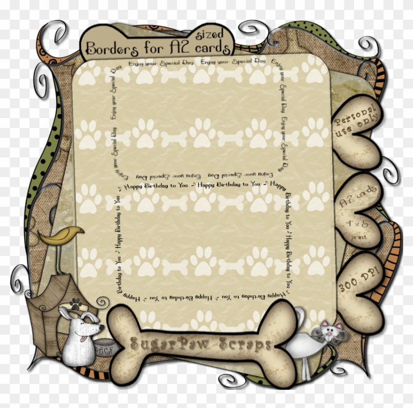Since The A2 Size Card Borders Are Going So Well, I Clipart #5141505