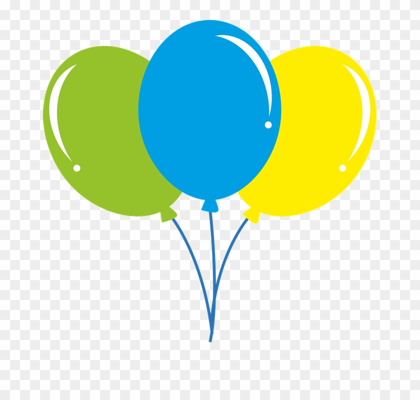 Vector, Balao, Coloré, Parti, Anniversaire, Heureux - Balao De Festa Desenho Png Clipart