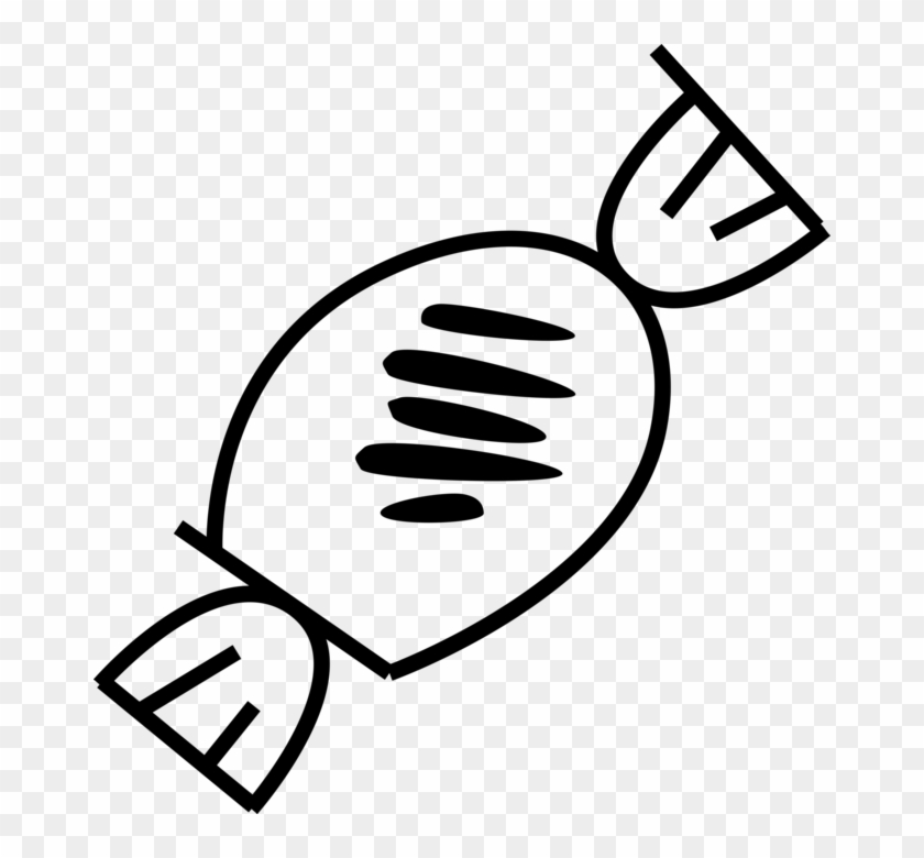 Vector Illustration Of Wrapped Confectionery Candy - Ccamlr Logo Clipart #5141998
