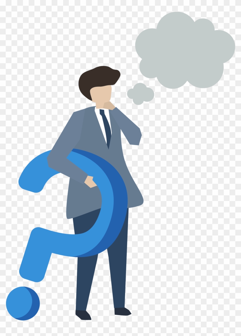 Cartoon Building Png - Person Asking Vector Clipart #5142217