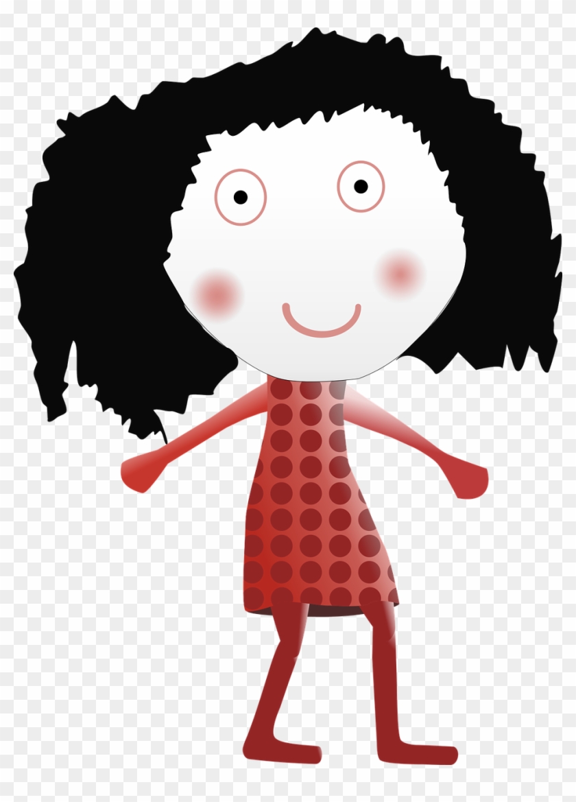 Cartoon Girl Vector - Cartoon Clipart #5142328