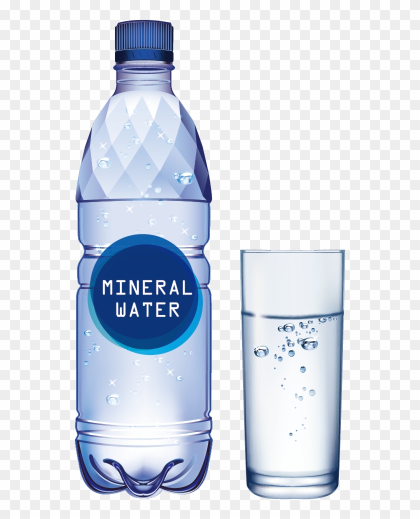 Bottled Mineral Painted - Water Bottle Creative Commons Clipart