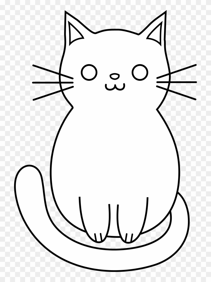 Medium Size Of How To Draw A Cat Paw Print Face Easy - Cute Cartoon Easy Draw Cats Clipart
