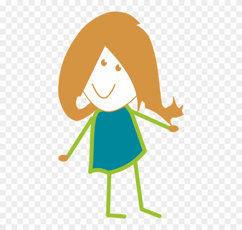 Vector Girl Svg - Вектор Девочка Clipart #5142801