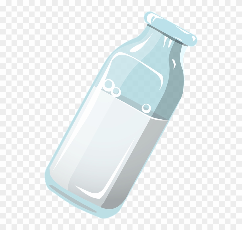 Milk Bottle Dairy Beverage White Healthy Drink - Bottle Milk Vector Png Clipart #5142880