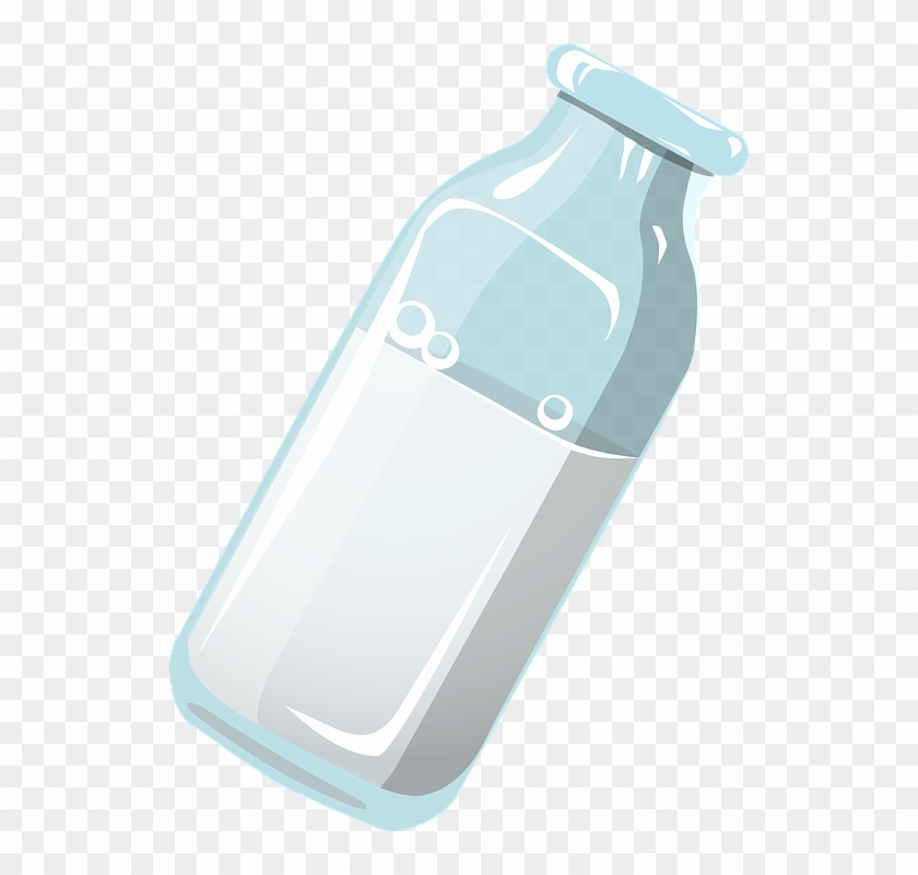 Milk Bottle Dairy Beverage White Healthy Drink - Bottle Milk Vector Png Clipart