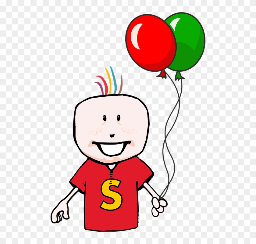 Balloon Happy Child Infant Kid Party Birthday - Birthday Boy Clipart Png Transparent Png #5142921
