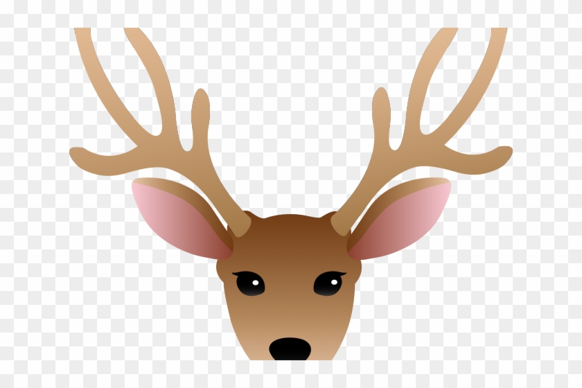 Drawn Moose Horns - Deer Head Clipart Png Transparent Png #5143313