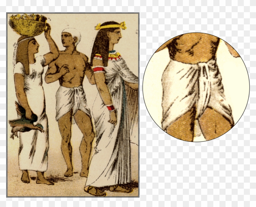 Clothing Acá Les Dejo La Linea De Tiempo Que Anotamos - Ancient Egyptian Loincloth Clipart #5145008