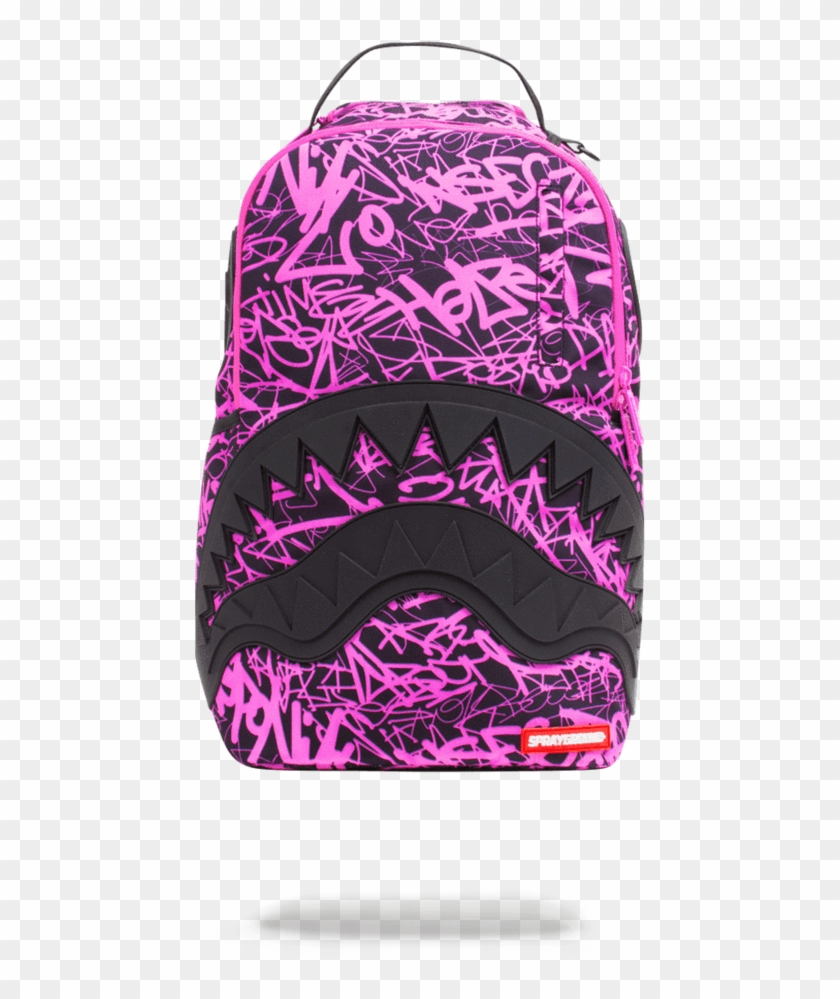 Larger Photo - Pink Scribble Shark Sprayground Clipart #5145822