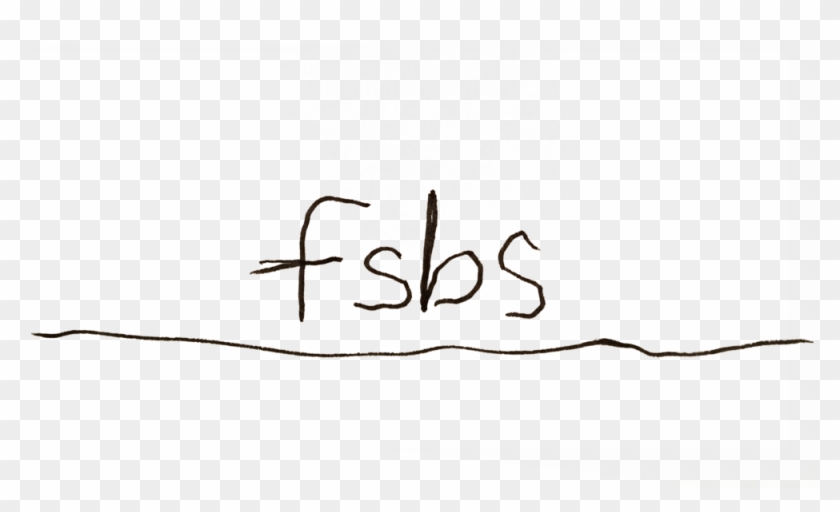Fs Bs Scribble - Calligraphy Clipart #5146043