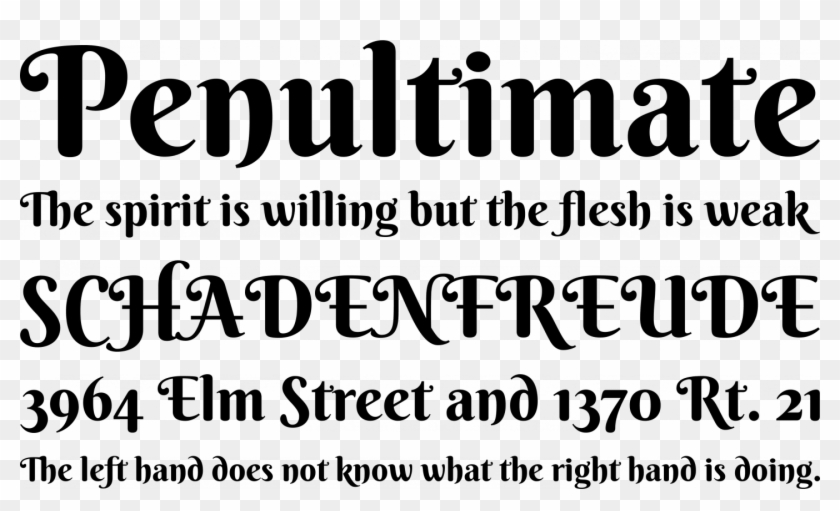 Berkshire Swash Font Phrases - Berkshire Swash Font Clipart #5146717