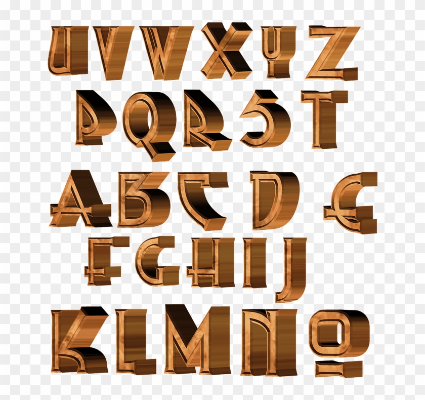 Orden Alfabético, Letras, Abc, 3d, Escribir, Fuente - Lettre Alphabet 3d Png Clipart