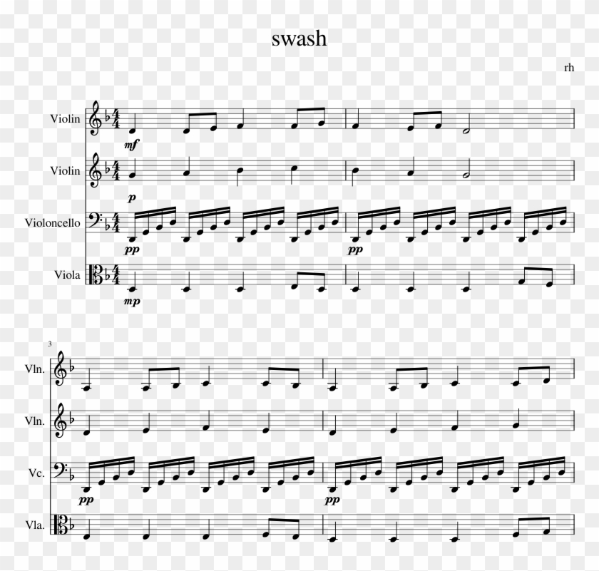 Print - Hollow Knight City Of Tears Sheet Music Clipart #5146924