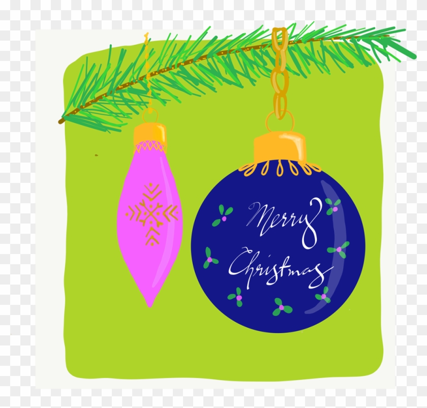 Advent 10 Merry Christmas Ornaments - Christmas Ornament Clipart