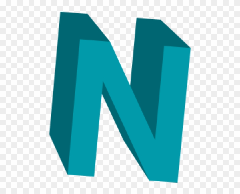 N 3d Letter Png Clipart #5147232