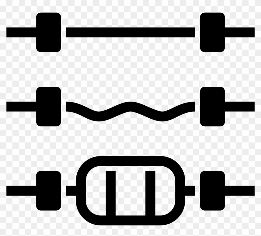 Barra Pesas Icon - Barbell Clipart