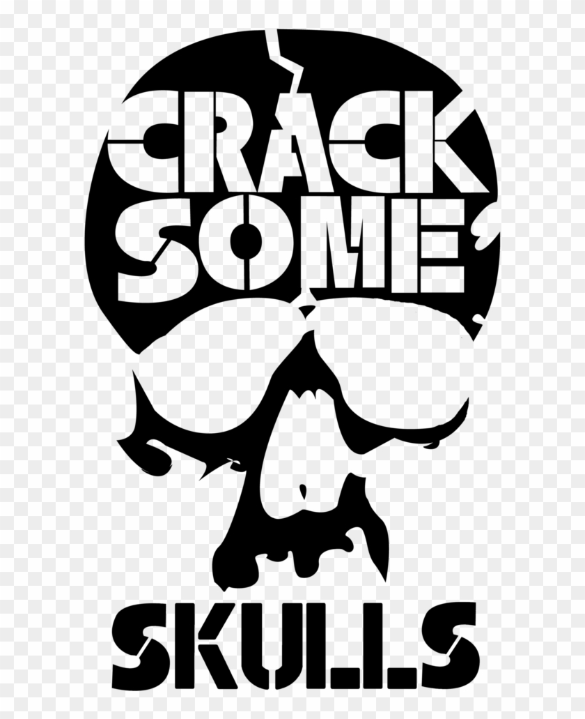 Vector Transparent Stock Crack Drawing Skull - Poster Clipart