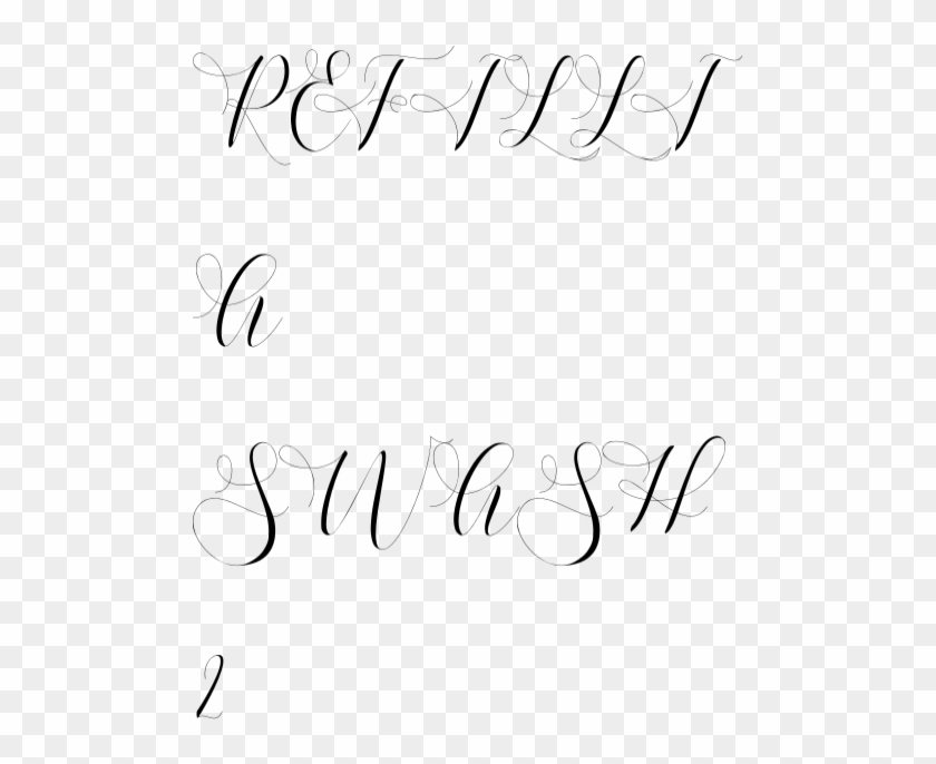 Refillia Swash 2 Refillia Swash - Calligraphy Clipart