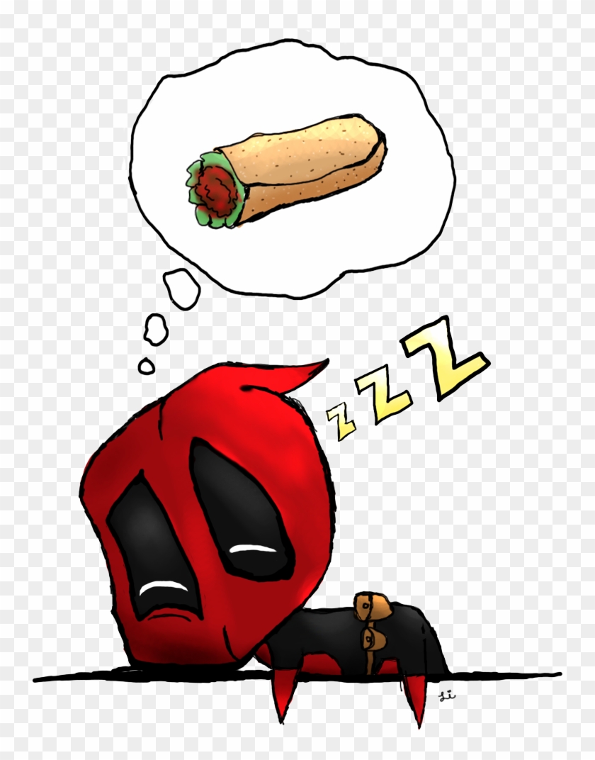 Deadpool Spider-man Youtube Drawing Cartoon - Chimichanga Cartoon Clipart