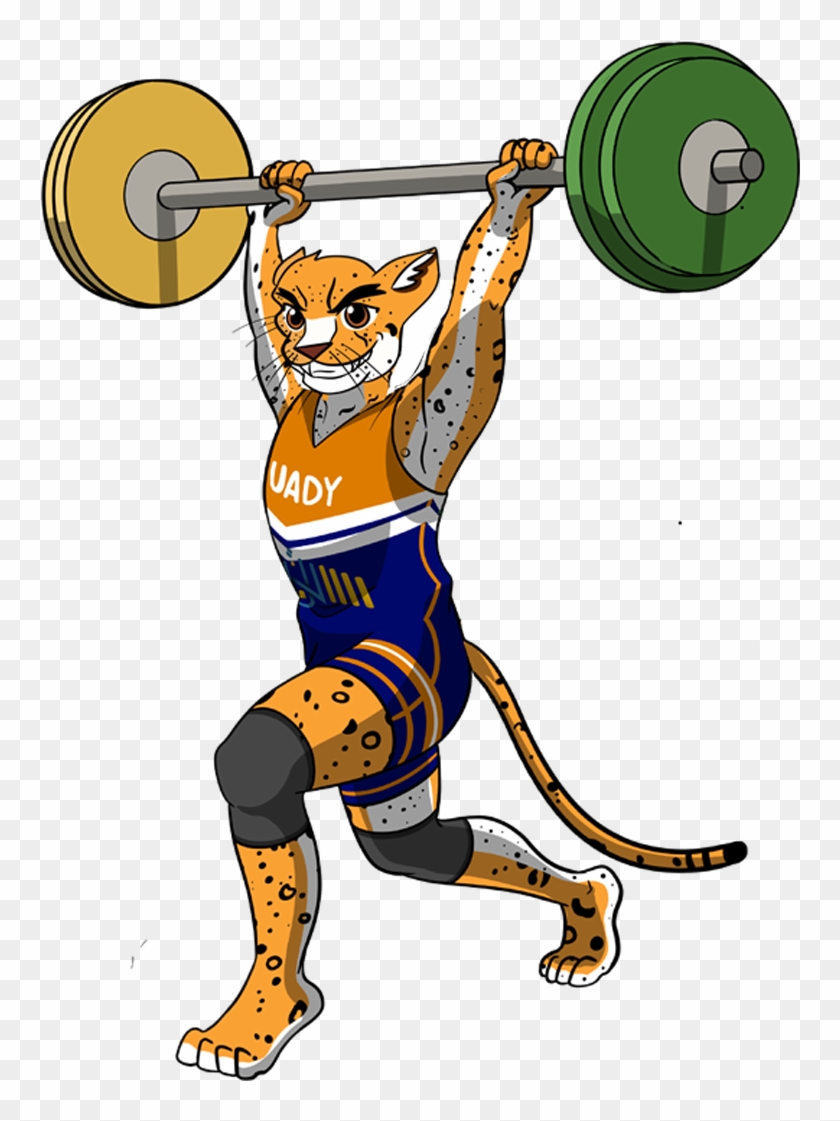 Levantamiento De Pesas - Cartoon Clipart