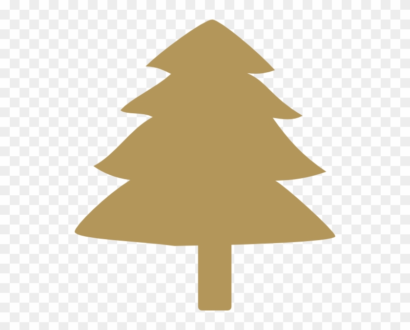 Christmas Tree Gold Clipart - Png Download #5148520