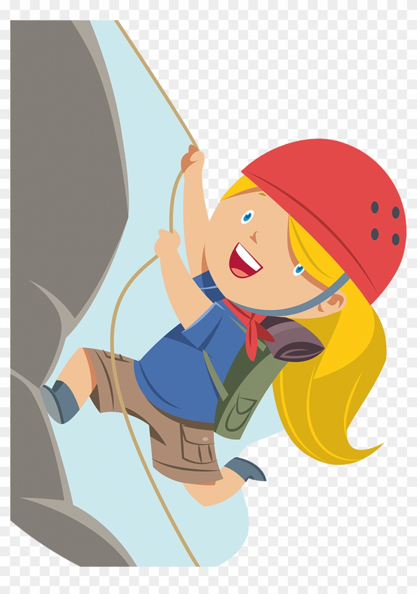 Climbing Mountains Clipart - Mountain Climber Clip Art - Png Download #5148863