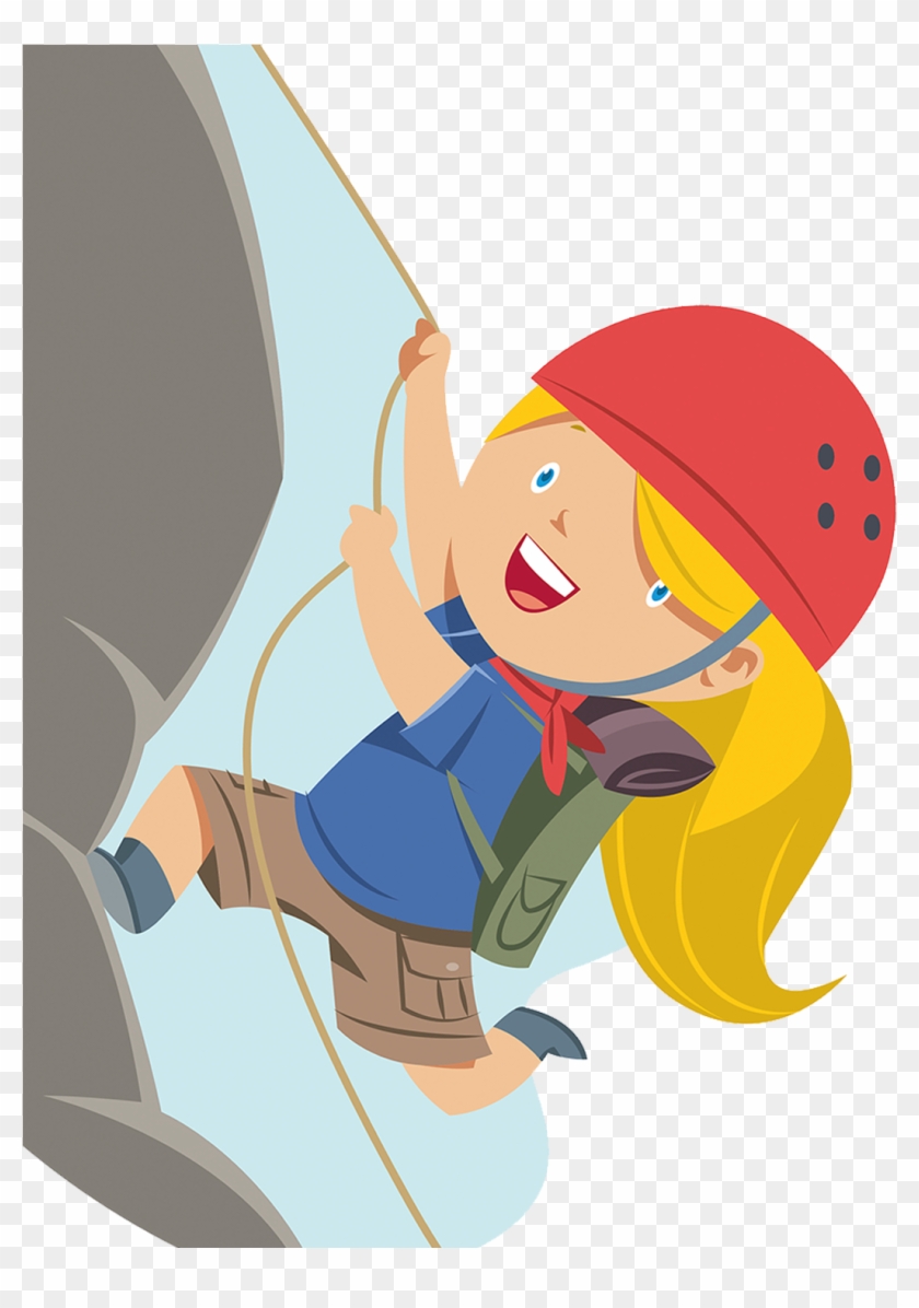 Climbing Mountains Clipart - Mountain Climber Clip Art - Png Download