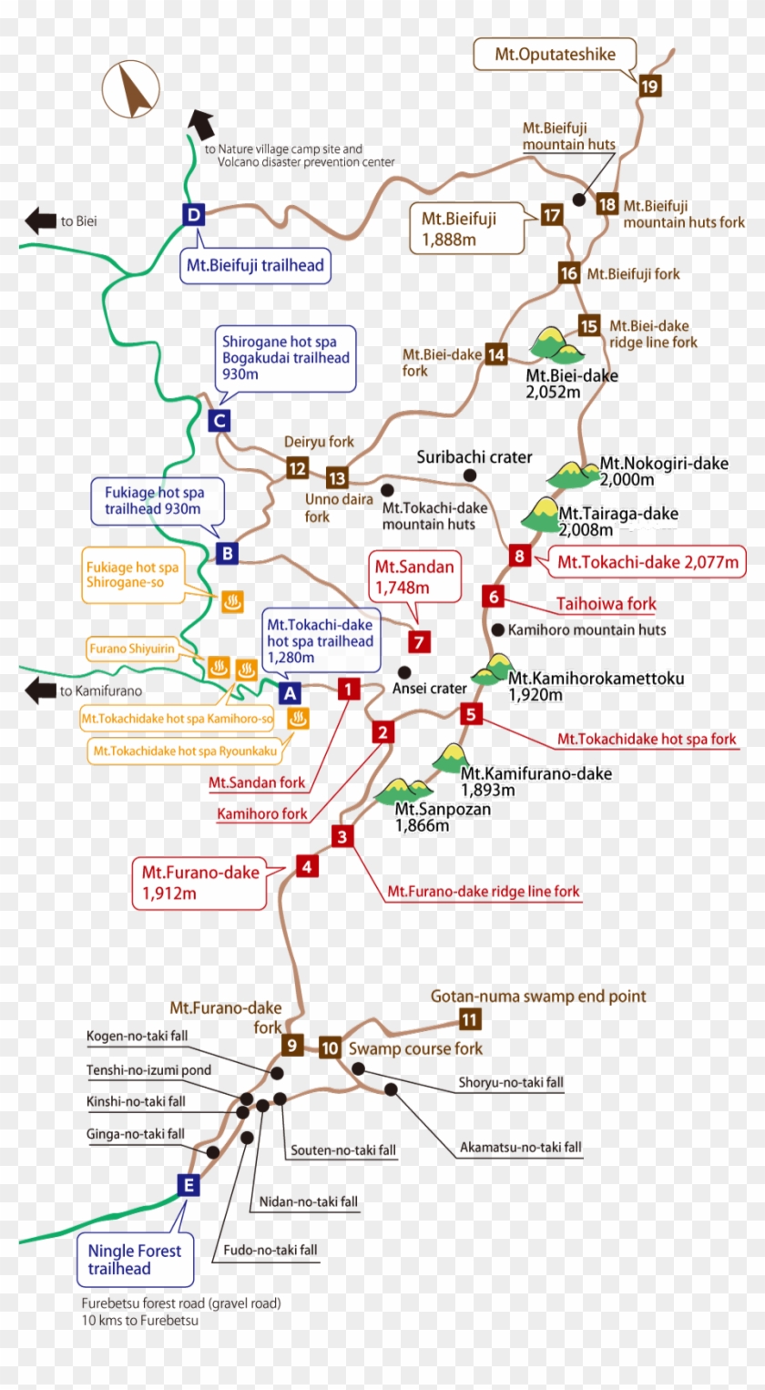 As You Drive To The East From Downtown Kamifurano, - 駒ケ岳 7 合 目 第 三 山 Clipart