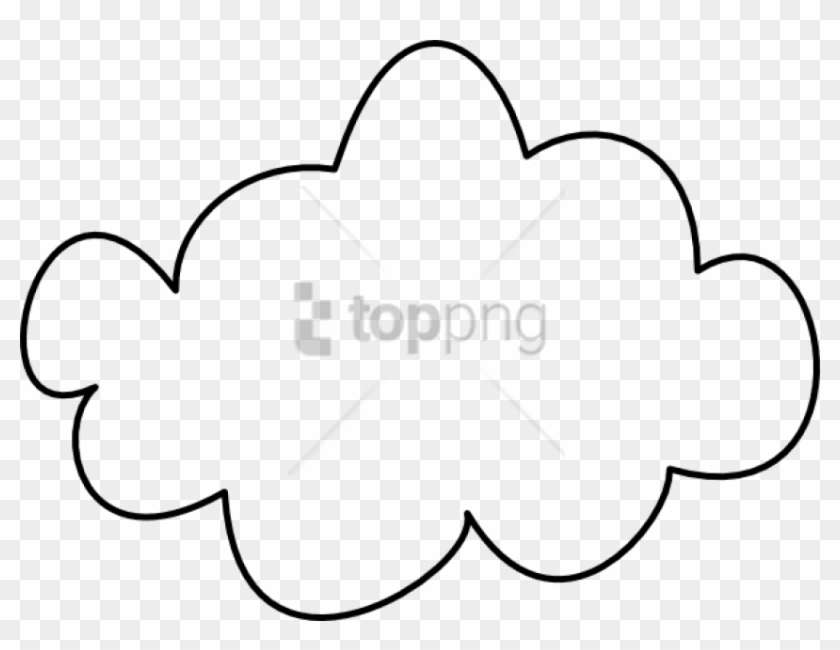 Clouds Drawing Png Png Image With Transparent Background - Transparent Cloud Clipart Black And White #5149210