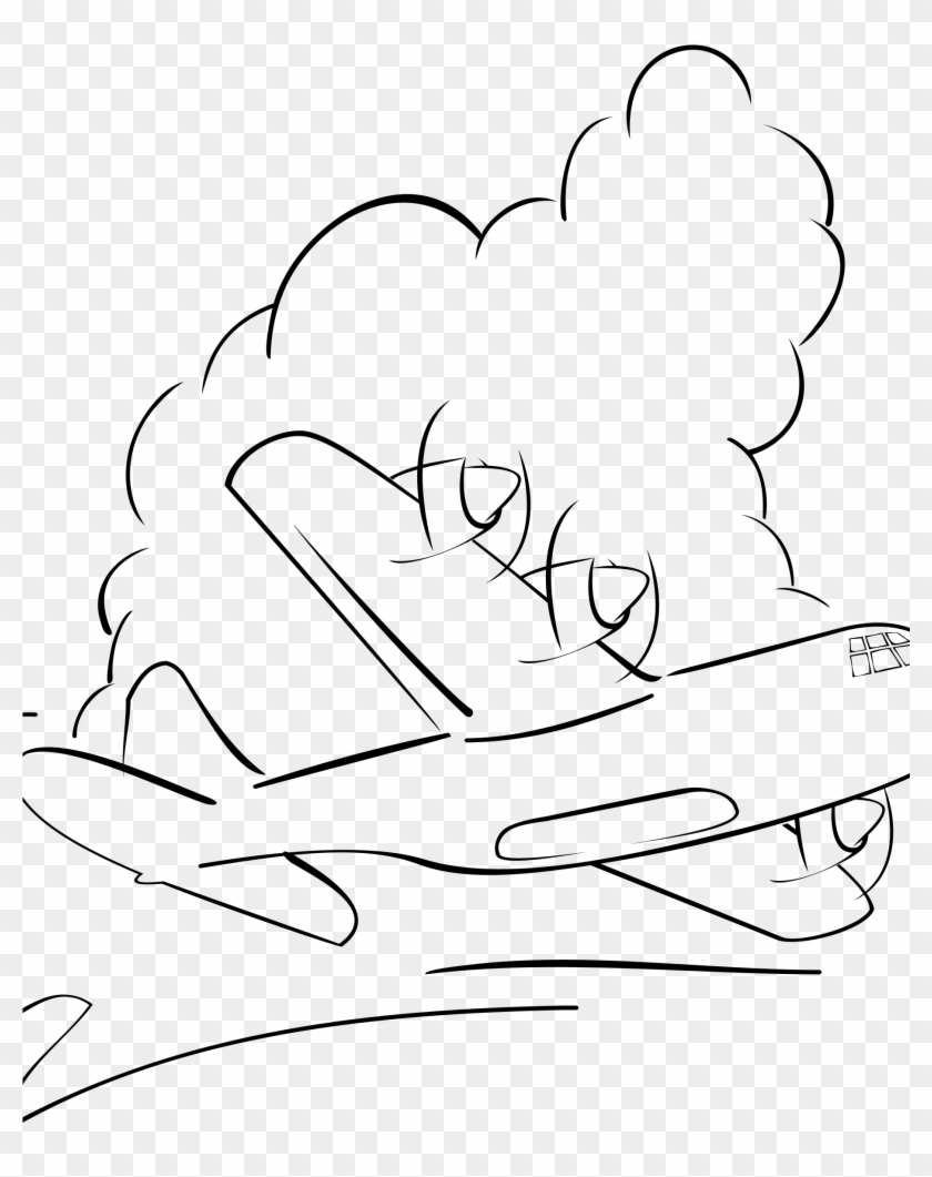 This Free Icons Png Design Of Flying Herk In The Clouds - Airplane Outline Clipart