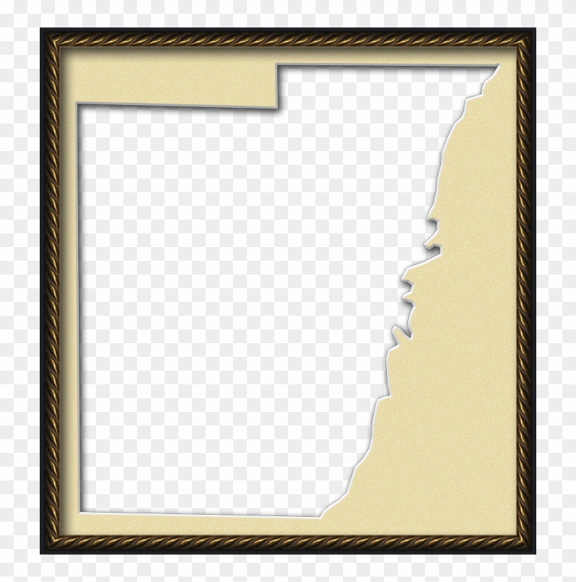 A Map Of Calhoun With A Museum Style Picture Frame - Wonder Woman Transparent Frames Clipart #5149563