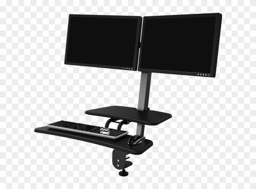 Updesk Popup Clamp On Adjustable Sit-stand Desk Workstations - Chair Clipart #5149664