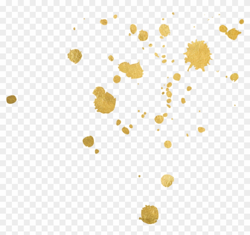 Mexican Pinata Png - Gold Paint Splatter Png Clipart #5149953
