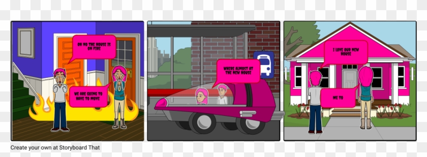 House On Fire - Cartoon Clipart