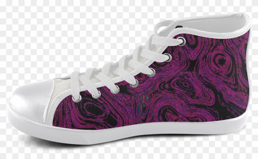 Blood Hot Pink Fire Stone I High Top Canvas Shoes For - Shoe Clipart