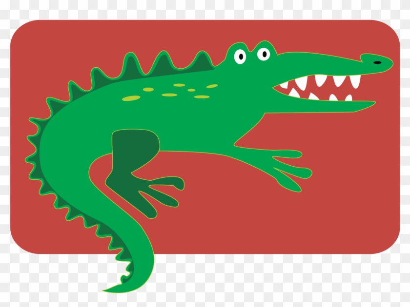 Fun Alligator Vector Clip Art - American Crocodile - Png Download #5150683