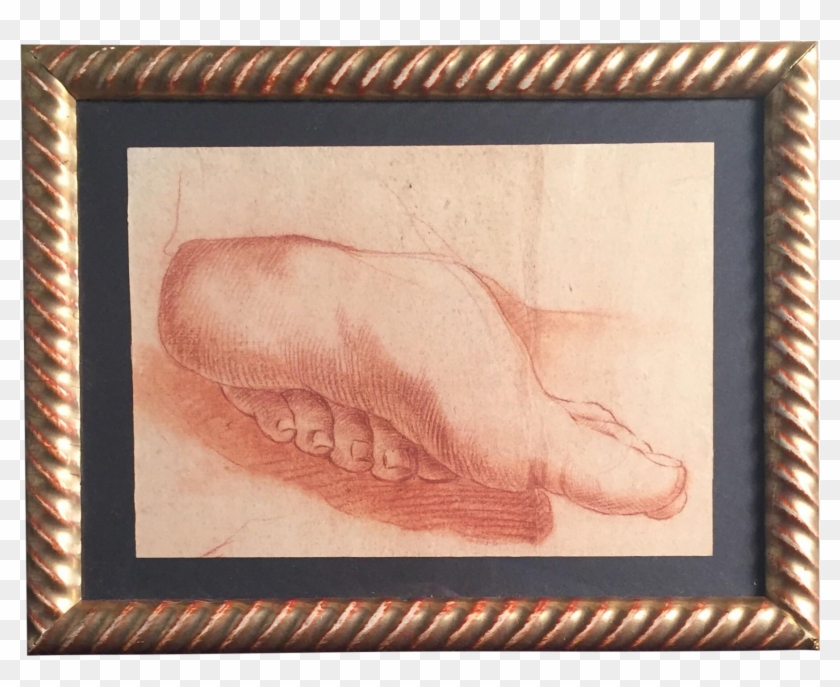 French Red Foot - Picture Frame Clipart #5151114