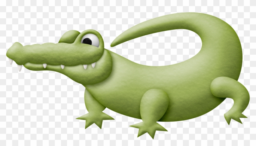 Crocodile Clipart Jungle - Cartoon - Png Download