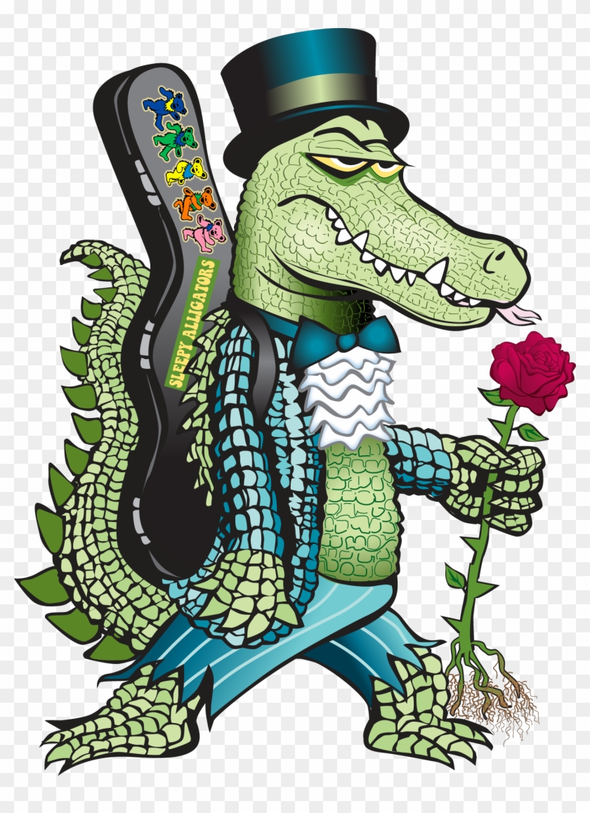 Sleepy Alligators News Clipart
