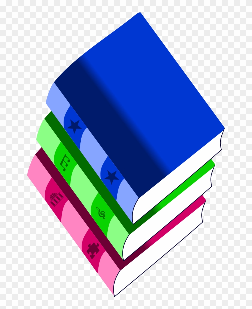 Wikibooks Stacked Books - Libro Con Fondo Transparente Clipart #5151330