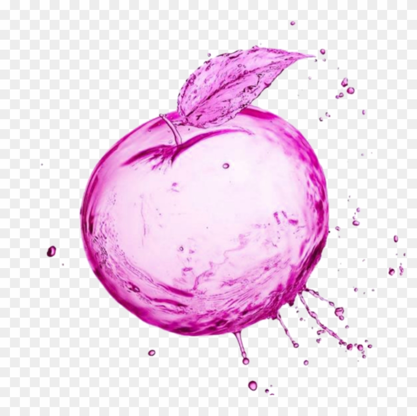 #mq #pink #splash #apple #apples - Wallpaper Clipart #5151431