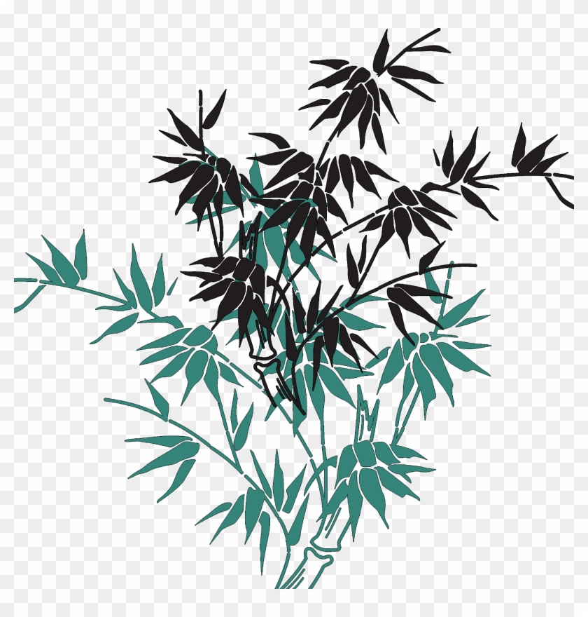 Painting Ink Transprent - Transparent Bamboo Watercolor Clipart #5151753