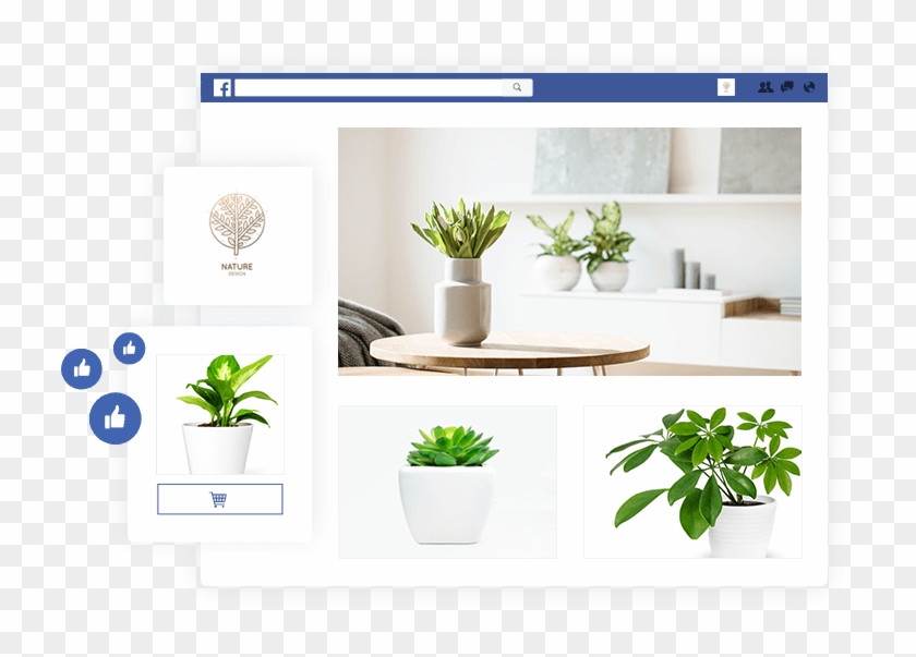 Start Your Facebook Store - Bonsai Clipart #5151824
