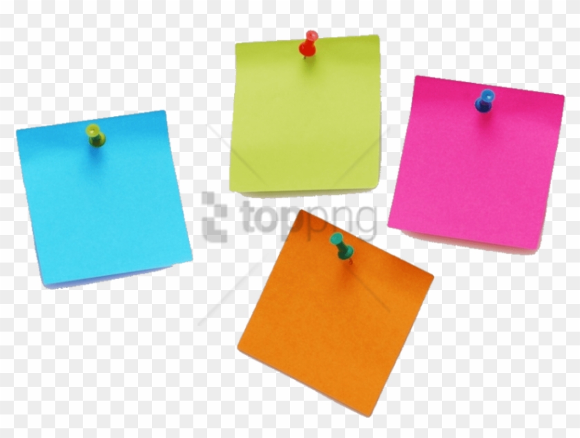 Colored Sticky Note Png Png Image With Transparent - Transparent Background Sticky Notes Png Clipart #5152175
